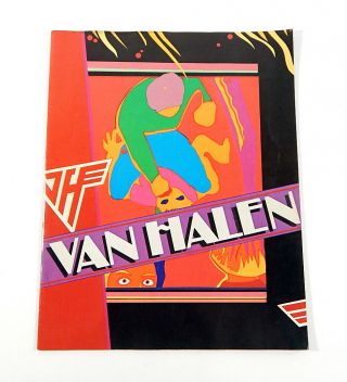 1981 Van Halen Fair Warning Tour Concert Program David Lee Roth
