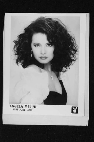 Angela Melini - 8x10 Headshot Photo W/ Resume - Playboy June 92