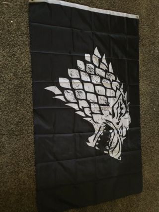 Game Of Thrones Stark Banner Flag 3x5 Low Inventory