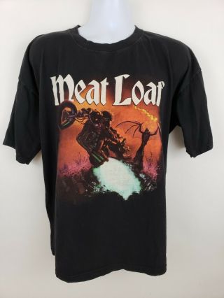 Meat Loaf 2002 Tour Concert Bat Out Of Hell Rock Band T Shirt Size Xxl