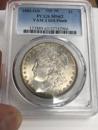 1882 O/s Flush Vam 3 Ms62 Top 100