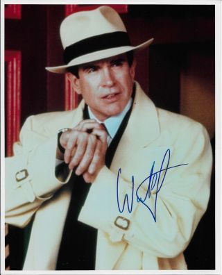 Warren Beatty - Dick Tracy - Orig Signature Autographed 8x10 Color Photograph