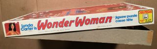 Vintage 1978 WONDER WOMAN Lynda Carter 200 Piece Jigsaw Puzzle Complete DC Comic 3