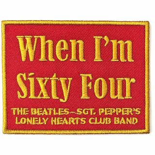 The Beatles Sew - On Patch - When I 