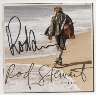 Rod Stewart - Time 2013 Autographed Booklet.  Signed By Rod