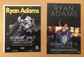 Ryan Adams Handbills Los Angeles