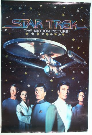Star Trek The Motion Picture Movie Print Poster William Shatner Uss Enterprise