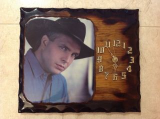 Garth Brooks Clock Wooden Plaque Vintage Country Music Mancave Unique Wall