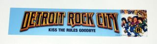 Kiss Band Detroit Rock City Movie Theater Promo Display Sign 1999 Gene Simmons