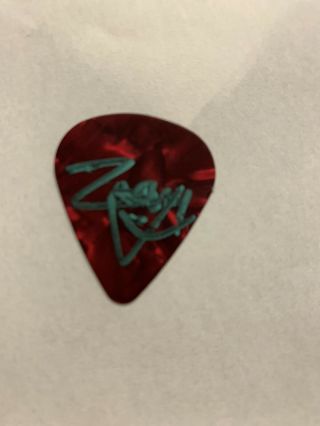 Avenged Sevenfold Autographed Signed Guitar Pick Zacky Vengeance