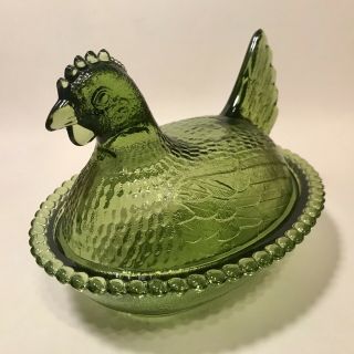 Olive Green Indiana Hen On Nest 2