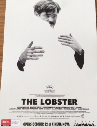 Promotional Movie Flyer Not A Dvd Lobster Colin Farrell