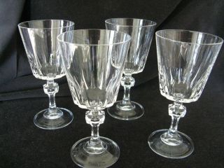 4 Princess House Esprit Wine Glasses 24 Lead Crystal Retired