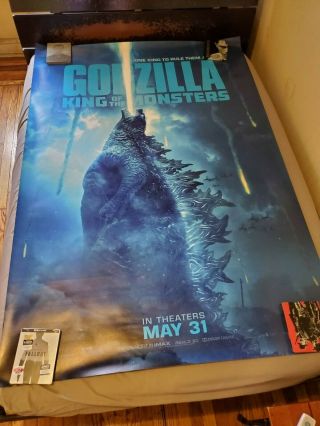 Godzilla King Of The Monsters Bus Shelter Poster 4ft X 6ft