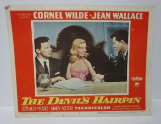Vintage 1957 The Devils Hairpin Movie Lobby Card Mary Astor