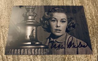 Vera Miles Psycho Alfred Hitchcock Lila Crane Bates Signed Vintage B&w 4x6 Photo