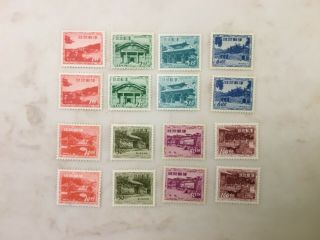 Ryukyu Islands Japan Stamp Sc 19 - 26 Nh Og - 2 Complete Sets