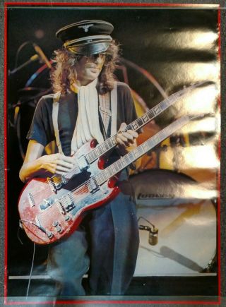 Jimmy Page On Stage 1978 Poster Big O B248 Led Zeppelin