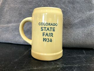 Coors Golden Beer 1934 Colorado State Fair Beer Stein 2