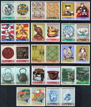 Japan 1984 - 5 Sc 1590a - 1616a - Japan Traditional Crafts 28v Complete Mnh 10 Off