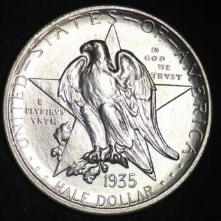 1935 The State Of Texas Half Dollar Choice Bu E373 Rcnm