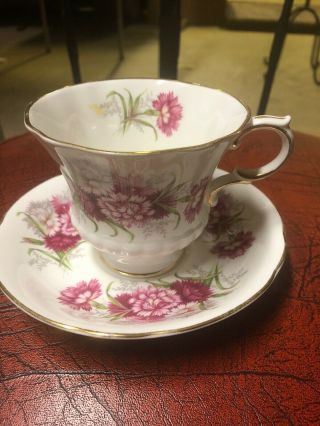 Paragon Flower Festival Vintage Bone China Floral Teacup & Saucer England