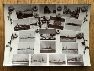 China Old Photo Chinese Landscape German Ships Amoy Canton Hankow