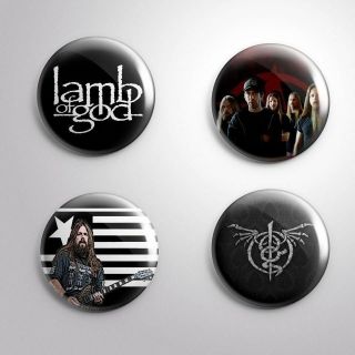 4 Lamb Of God - Pinbacks Badge Button Pin 25mm 1