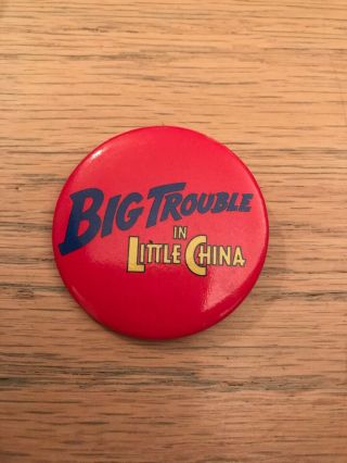 Big Trouble In Little China 1986 Promotional Pin Badge Movie Carpenter