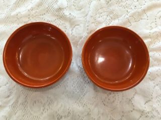 1920’s 1930’s Catalina Island Pottery 5” Bowls.  Toyon Red,  Red Clay.