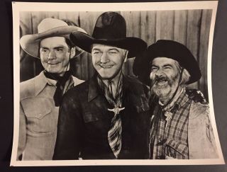 Vintage Hopalong Cassidy,  Russell Hayden & Gabby Hayes Photo