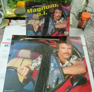 Vintage 1980 Magnum P.  I.  Tom Selleck Puzzle - Craft Master No.  34290