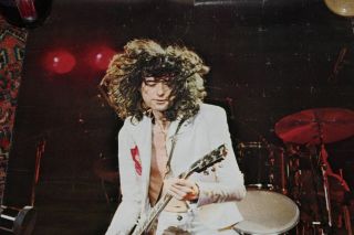 1977 Led Zeppelin Jimmy Page on Stage Poster 23 
