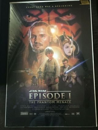 Star Wars Episode I The Phantom Menace 27x40 Style B Movie Poster