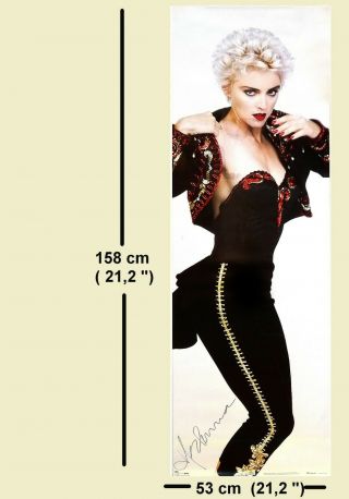 Madonna - Official 1987 Large Vintage Door Poster - 53 X 158cm (21 X 63 ")