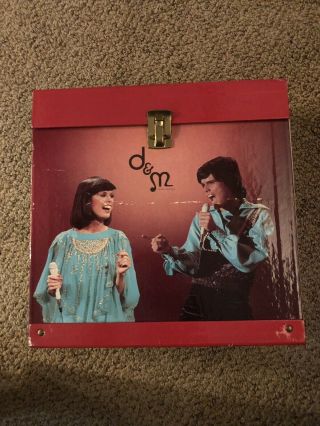 Vintage 70’s Donny And Marie Osmosis 12” Lp Record Carrying Case Collectible