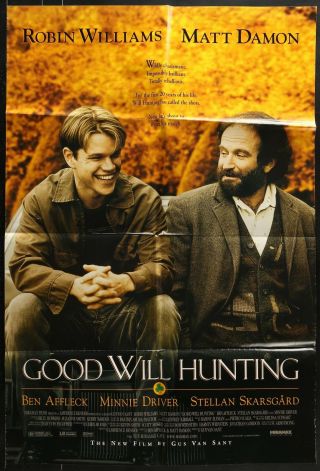 Good Will Hunting 1997 1 - Sheet Movie Poster Robin Williams 27 X 40