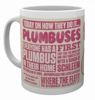 Official Rick And Morty Plumbus How They Do It Coffee Mug Cup In Gift Box