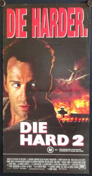 Die Hard 2 (1990) Australian Daybill Bruce Willis