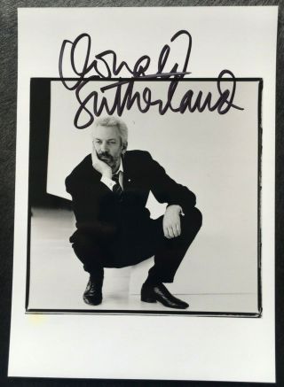 Donald Sutherland Hand Signed Autographed 5 X 7 Photo - Ordinary People