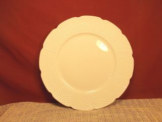 Raynaud Fine China Vieil Osier Blanc (white) Pattern Dinner Plate 10 3/4 "