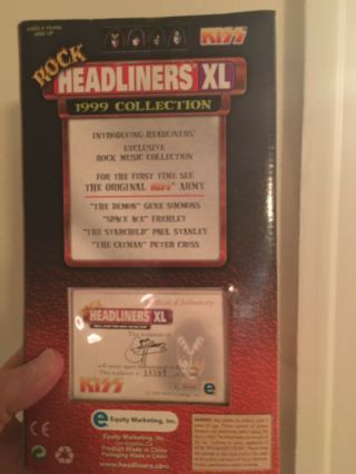 Kiss Rock Headliners XL Gene Simmons Spencer ' s Exclusive 1999 2