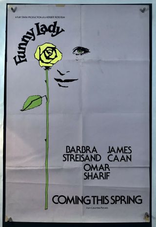 Funny Lady Movie Poster (good) One Sheet 1975 Barbra Streisand James Caan 4005