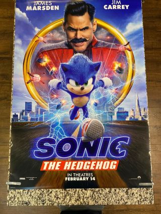 Sonic The Hedgehog 2020 D/s Movie Poster 27x40