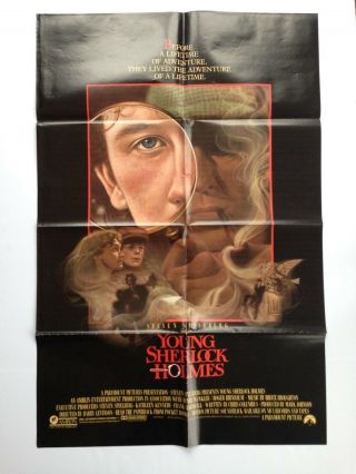 The Young Sherlock Holmes 1985 Amblin Movie Poster Folded 41x27