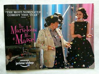 The Marvelous Mrs.  Maisel Season 3 Emmy Promo Photo Book Rachel Brosnahan