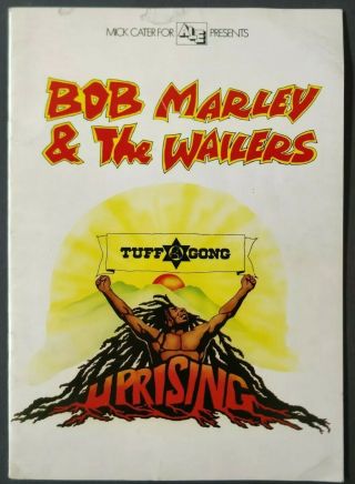 Bob Marley 1980 Uk Uprising Tour Programme