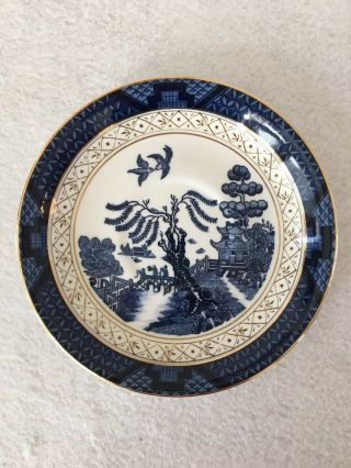 Blue Willow Ironstone Ware Made In Occupied Japan Tea Cup Saucer