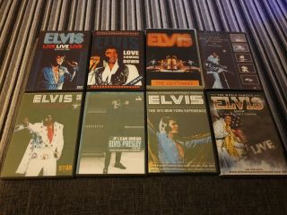 8x Elvis Presley Dvds