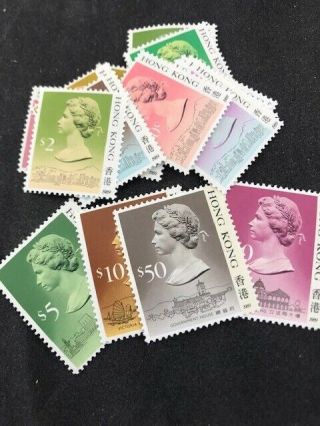 Hong Kong Stamps Full Set Of 1989 Queen Elizabeth Definitives Yang 347/362 Mnh